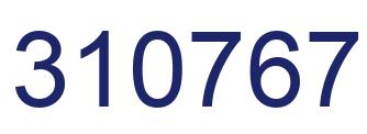 Number 310767 blue image