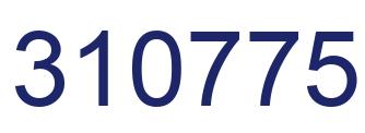 Number 310775 blue image