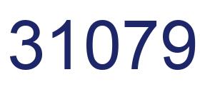 Number 31079 blue image