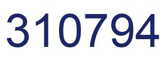 Number 310794 blue image