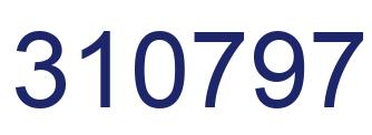 Number 310797 blue image
