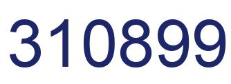 Number 310899 blue image