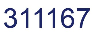 Number 311167 blue image