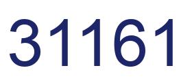 Number 31161 blue image