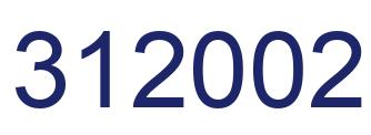 Number 312002 blue image