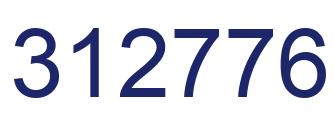Number 312776 blue image