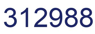 Number 312988 blue image