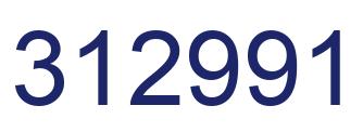 Number 312991 blue image