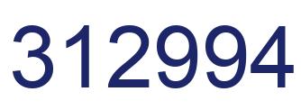 Number 312994 blue image