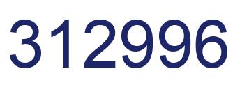 Number 312996 blue image