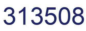 Number 313508 blue image