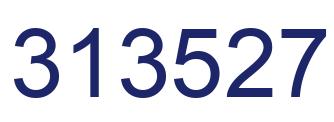 Number 313527 blue image