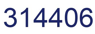Number 314406 blue image