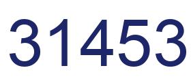 Number 31453 blue image