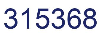 Number 315368 blue image