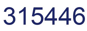 Number 315446 blue image