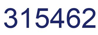 Number 315462 blue image