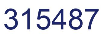 Número 315487 imagen azul