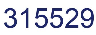 Number 315529 blue image