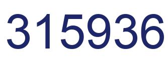 Number 315936 blue image