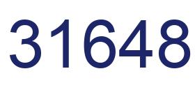 Number 31648 blue image
