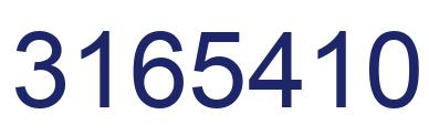 Number 3165410 blue image