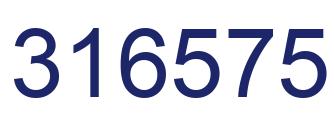 Número 316575 imagen azul