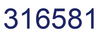 Number 316581 blue image