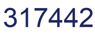 Number 317442 blue image