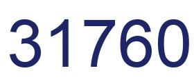 Number 31760 blue image