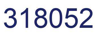 Number 318052 blue image