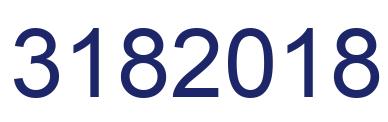 Number 3182018 blue image