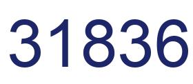 Number 31836 blue image