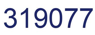 Number 319077 blue image