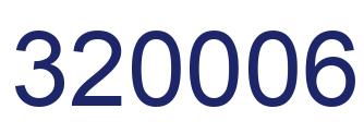 Number 320006 blue image