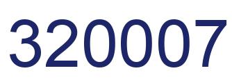 Number 320007 blue image