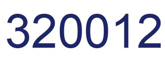 Number 320012 blue image