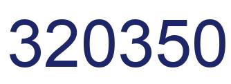 Number 320350 blue image