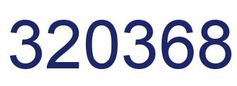 Number 320368 blue image