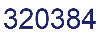 Número 320384 imagen azul