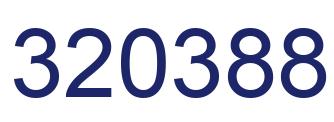 Number 320388 blue image