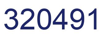 Number 320491 blue image