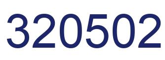 Number 320502 blue image