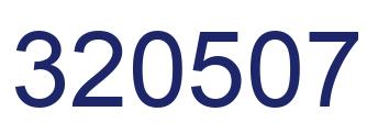Number 320507 blue image