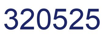 Number 320525 blue image