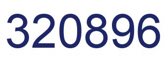 Number 320896 blue image