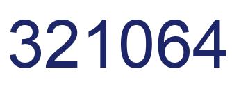 Number 321064 blue image