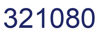 Number 321080 blue image