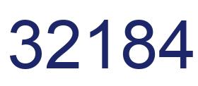 Number 32184 blue image