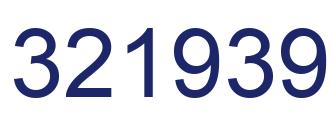 Number 321939 blue image